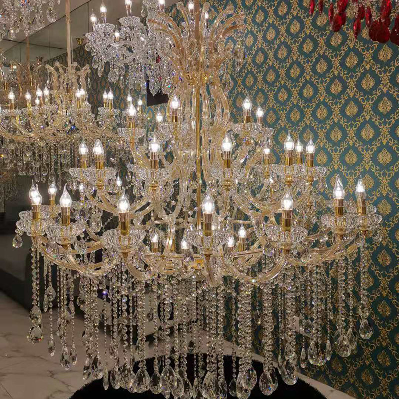 Classic Maria Theresa Chandelier Hotel Lobby Pendant Lamp Modern Family Living Room Luxury Residential Lighting_algz_1600228784092