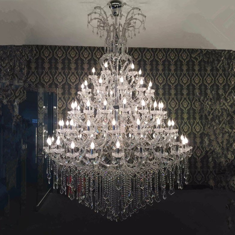 Classic Maria Theresa crystal chandelier villa living room creative spiral staircase crystal lamp hotel lobby pendant light_algz_1600133275171