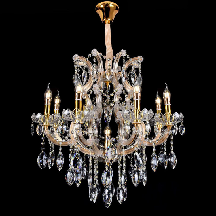 Contemporary Maria Teresa crystal chandelier golden luxury dining room decoration chandelier lighting living room pendant lamp_algz_1600252816717