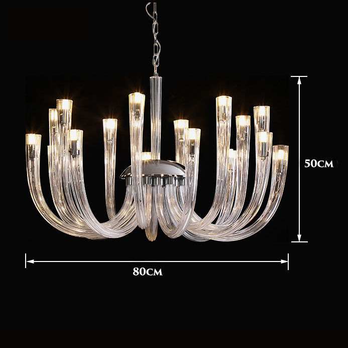 Creative Coral Shape Glass Tube Hanging Light for Dining Room Modern Restaurant Decoration Chandelier Lights_algz_1600798001118