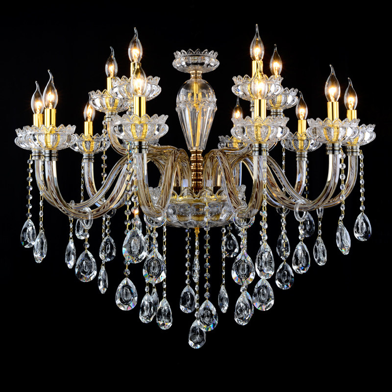 crystal droplight luxury European style villa living room golden glass chandelier hanging bedroom ceiling lighting fixture_algz_1600348313647