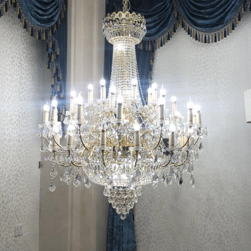 Custom Made Large Indoor Decoration Project Pendant Light Fixture Hotel Villa Modern  Chandelier_algz_1600877843661