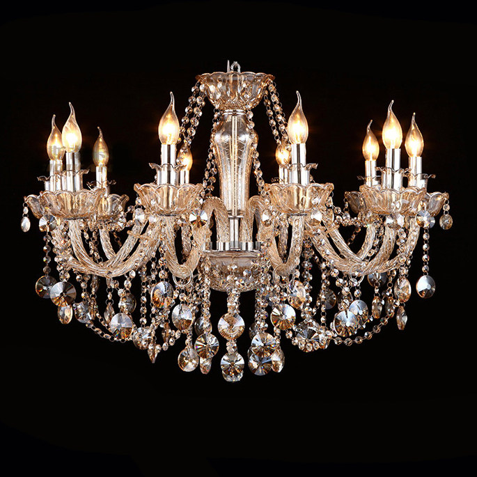 Customized Crystal Chandelier Light Luxury Living Room Lamp Modern Bedroom Pendant Lamp Candle Restaurant Lighting_algz_1600127728445