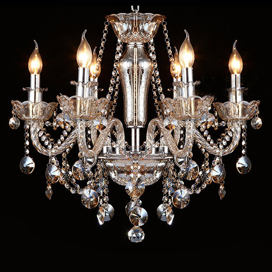 Customized Crystal Chandelier Light Luxury Living Room Lamp Modern Bedroom Pendant Lamp Candle Restaurant Lighting_algz_1600127728445