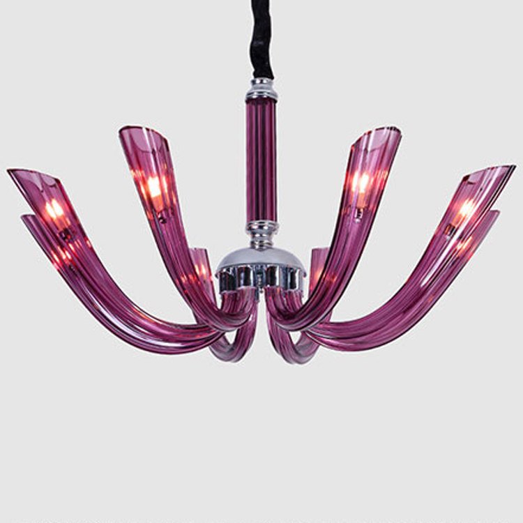 Europea modern chandelier simple home living room bedroom decorative lighting purple luster store shopping mall pendant lamp_algz_1600234471544