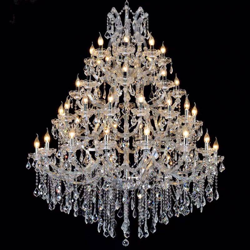 European classic wedding church large crystal lamp chandelier living room villa lighting decorative glass Maria Theresa lamps_algz_1600619435823