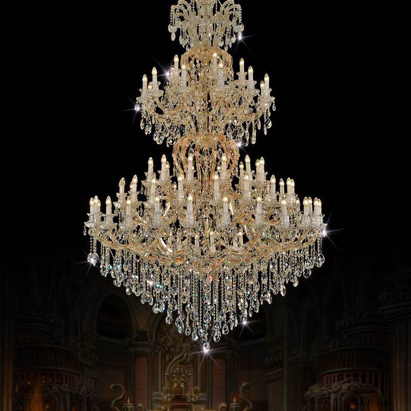 European classic wedding church large crystal lamp chandelier living room villa lighting decorative glass Maria Theresa lamps_algz_1600619435823