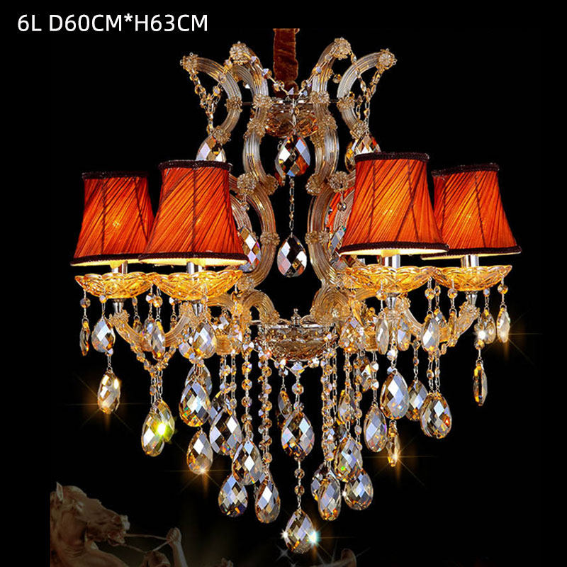 European clip light home living room lighting crystal lamp with lampshade crystal lamp hotel Maria theresa chandelier_algz_62439929279