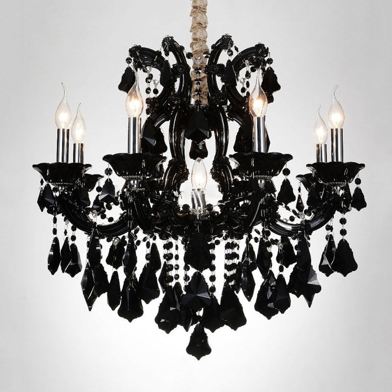 European crystal chandelier luxury atmospheric villa chandelier restaurant candle lamp staircase cross lamp_algz_62444037681