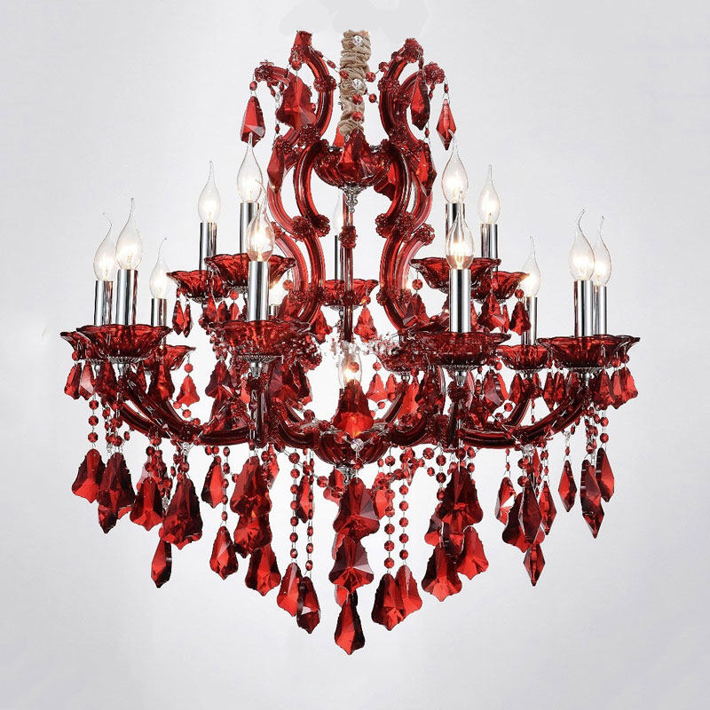 European crystal chandelier luxury atmospheric villa chandelier restaurant candle lamp staircase cross lamp_algz_62444037681