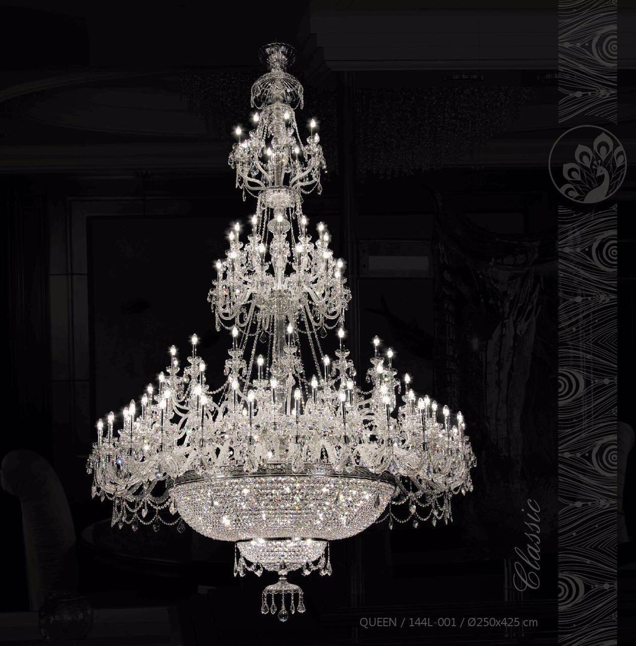 European crystal chandelier luxury villa living room lighting customization large modern club hall K9 crystal pendant light_algz_1600071387563