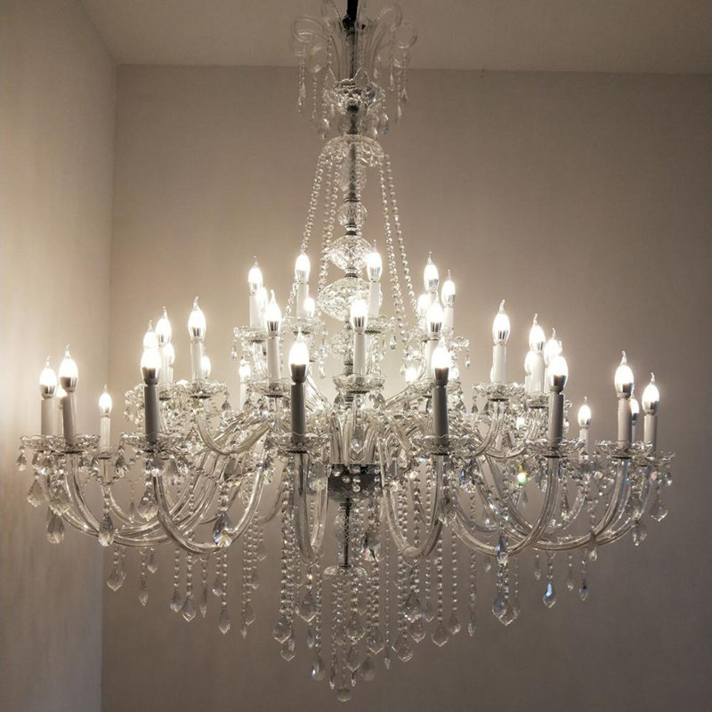 European crystal chandelier modern engineering project large chandelier villa spiral staircase decoration lighting pendant lamp_algz_1600288752676