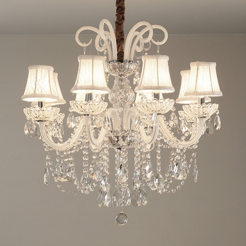 European crystal chandelier modern simple home living room decoration chandelier transparent crystal luster shopping pendant lam_algz_1600234598182