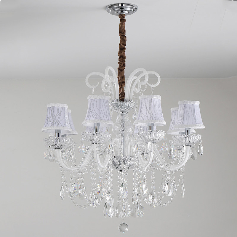 European crystal chandelier modern simple home living room decoration chandelier transparent crystal luster shopping pendant lam_algz_1600234598182