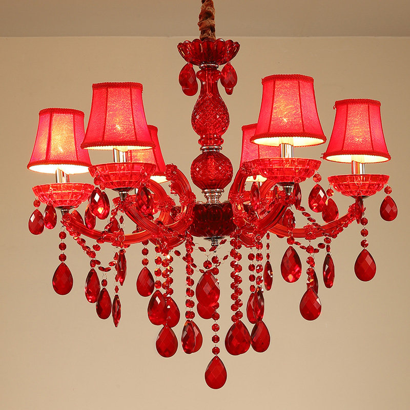 European Maria Teresa crystal chandelier modern hall home decoration crystal lighting red luster festive wedding crystal lamp_algz_1600231201812