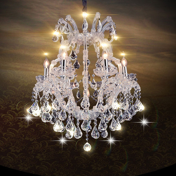 European Maria Teresa crystal chandelier new design home living room ceiling chandelier lighting transparent luster pendant lamp_algz_1600253094882