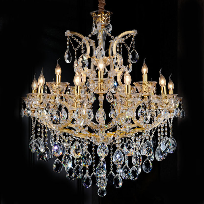 European Modern 36 Lights maria theresa crystal chandelier glass for living room bedroom hotel gold pendant lights_algz_1600782658152