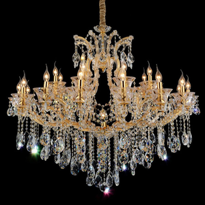 European Modern 36 Lights maria theresa crystal chandelier glass for living room bedroom hotel gold pendant lights_algz_1600782658152