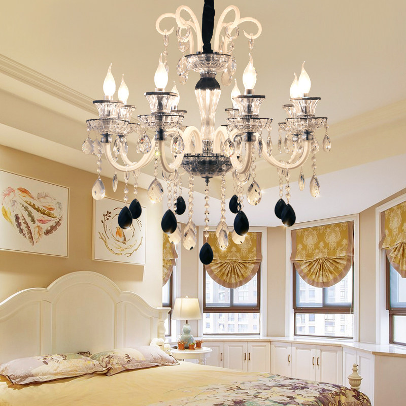 European modern crystal chandelier home bedroom living room decoration chandelier hotel banquet hall wedding crystal pendant_algz_1600230681495