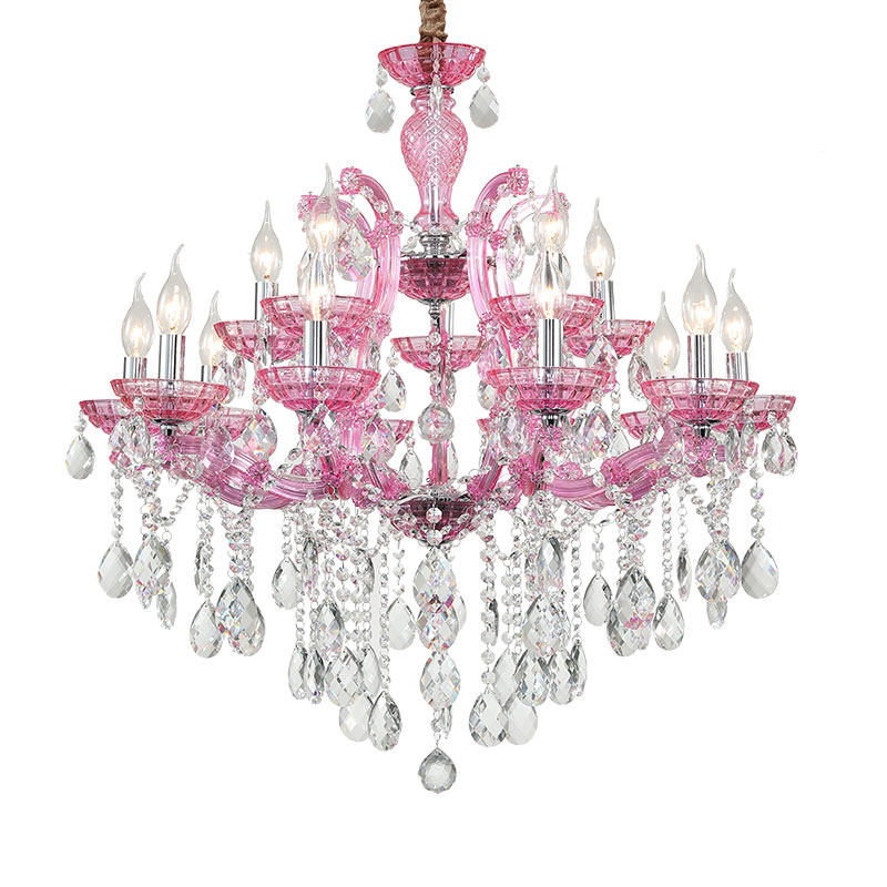 European modern crystal chandelier lighting LED Maria Teresa chandelier candle pendant hanging light for living room bedroom_algz_1600227768934