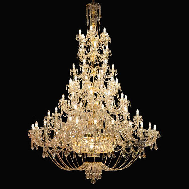 European modern luxury candle crystal chandelier living room hotel club house villa duplex building staircase long chandelier_algz_1600170171644