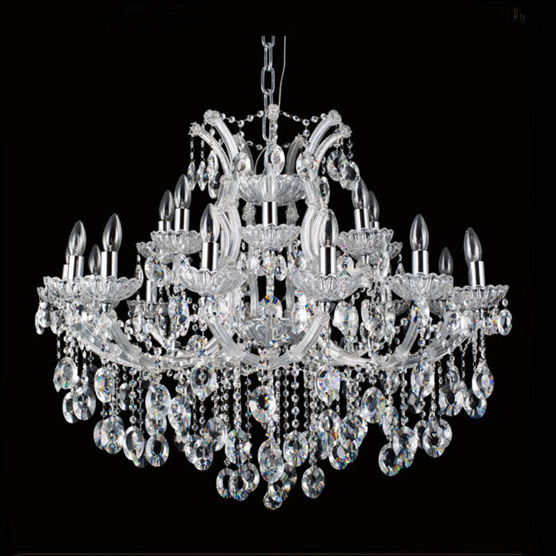 European modern maria theresa luxury chandelier crystal living room decoration hotel transparent crystal luster pendant lights_algz_62433873606