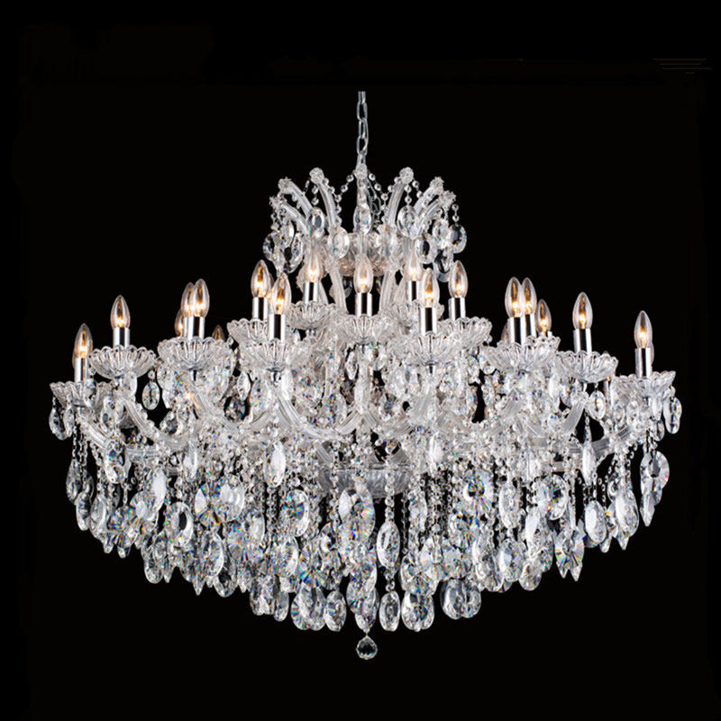 European modern maria theresa luxury chandelier crystal living room decoration hotel transparent crystal luster pendant lights_algz_62433873606