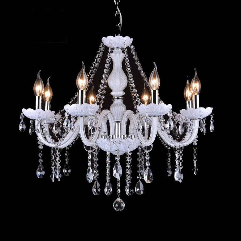 European Modern Simple Candle Crystal Chandeliers for Hotel Project Large Pendant Lamp Villa Stairwell Hall Decoration Lighting_algz_60793919178