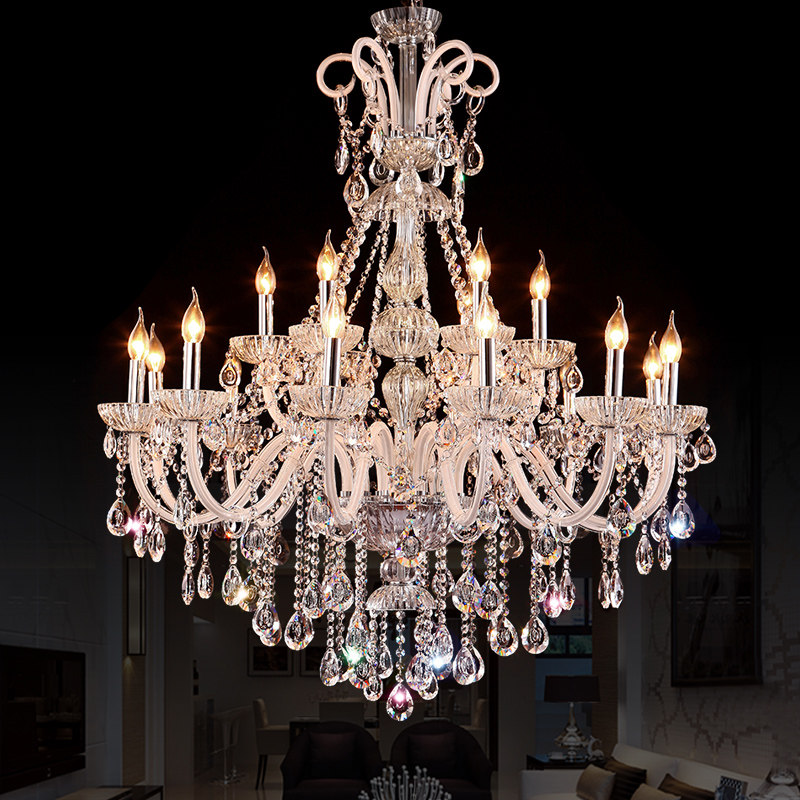 european palace staircase long hollow living room luxury duplex villa crystal lights luster pendant lights crystal chandelier_algz_1600240920105