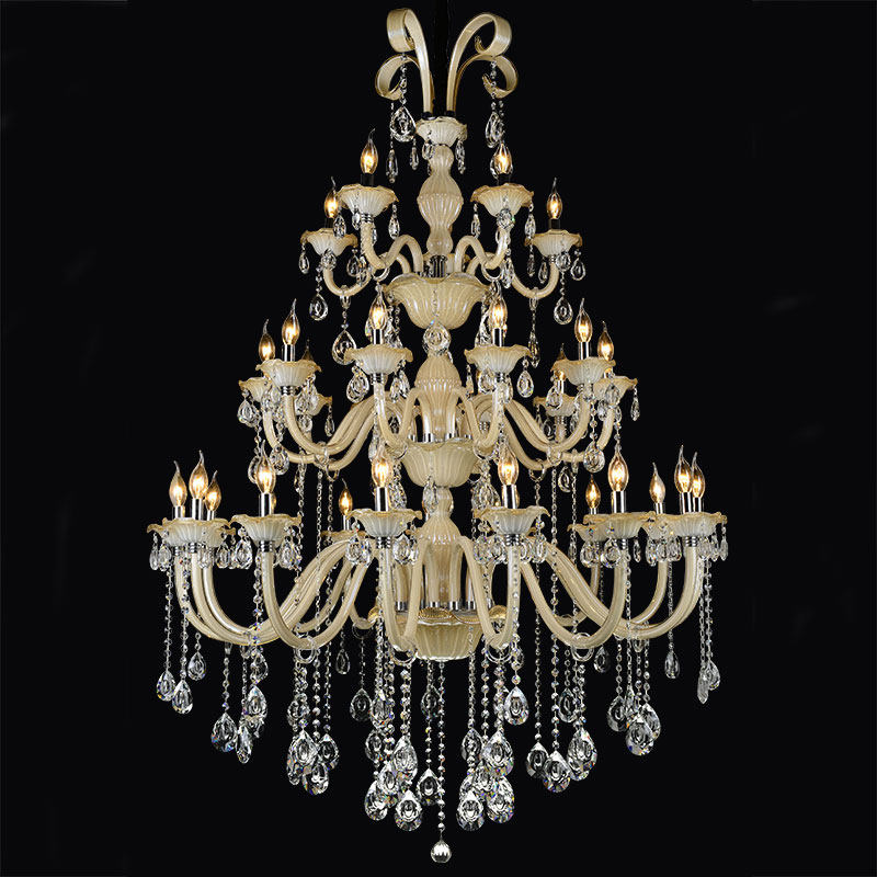 European style candle crystal chandelier modern home living room lighting hotel lobby banquet hall villa decoration pendant lamp_algz_60796764241