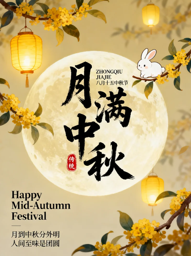 广东金辛医药生物科技有限公司 / 2026年中秋放假通知