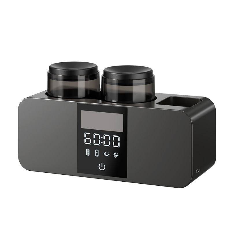 可烘干智能牙刷架紫外线消毒器杀菌壁挂式免打孔漱口杯套装