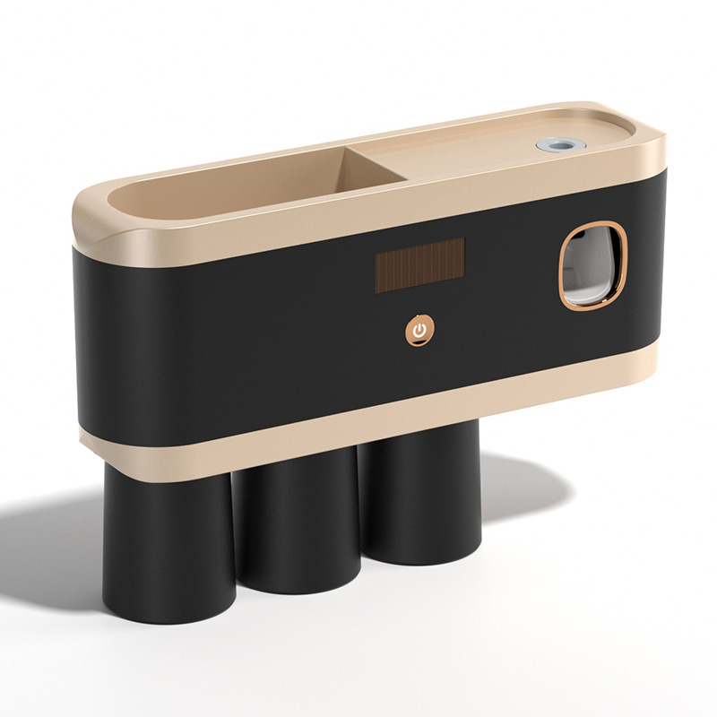 电动牙刷消毒器免打孔壁挂式牙刷收纳盒置物架智能紫外线杀菌套装