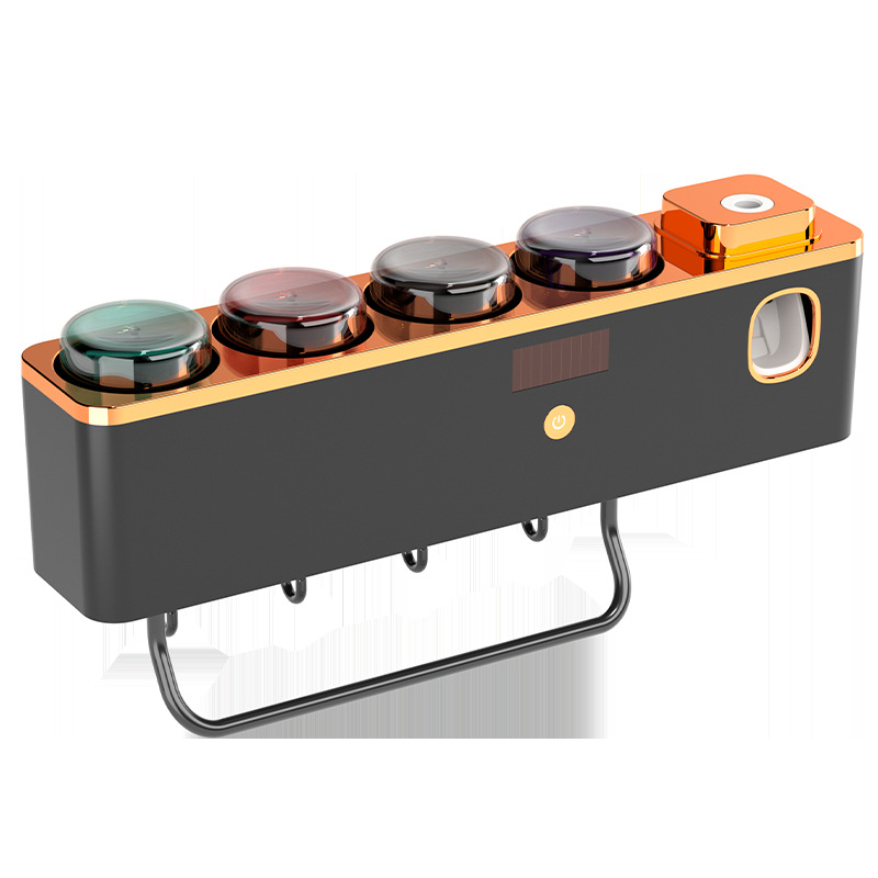 智能牙刷消毒器紫外线杀菌免打孔壁挂电动牙杯漱口杯智能杀菌