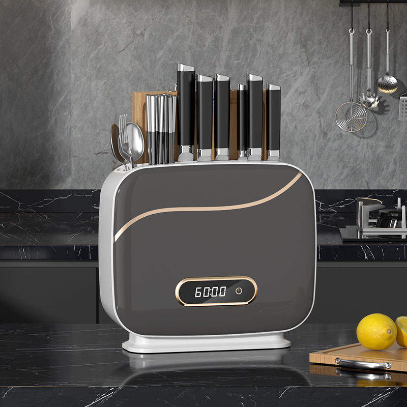 跨境多功能壁挂杀菌消毒刀架紫外线烘干刀具筷子收纳消毒机筷子筒