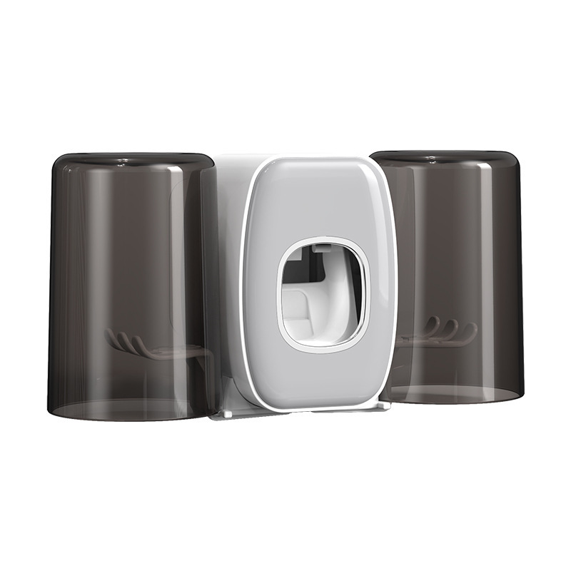 自动挤牙膏器免打孔壁挂式情侣双人卫生间置物架牙刷架家用省空间