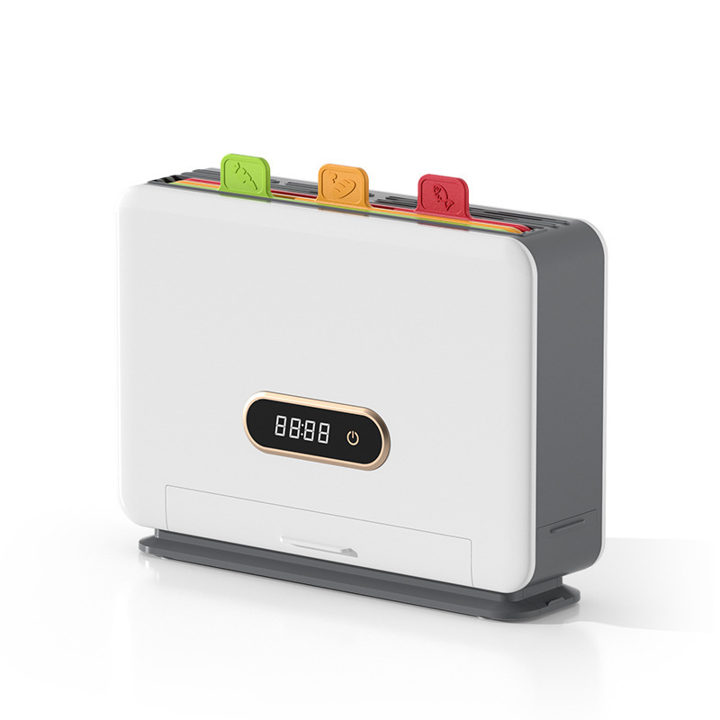 紫外线消毒刀架 多功能刀具菜板一体机 带烘干筷子筒杀菌置物架