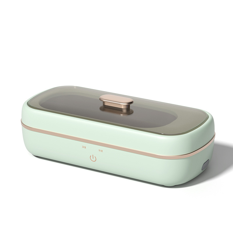 超声波清洗机化妆刷眼镜首饰假牙清洗器家用蓝光杀菌小型便携式