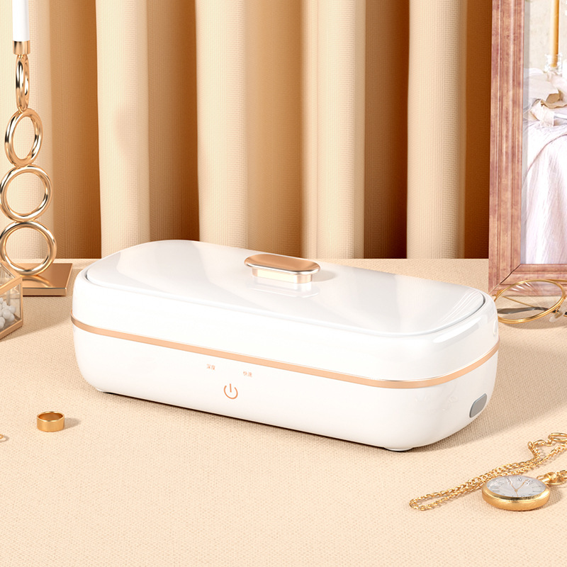 超声波清洗机化妆刷眼镜首饰假牙清洗器家用蓝光杀菌小型便携式