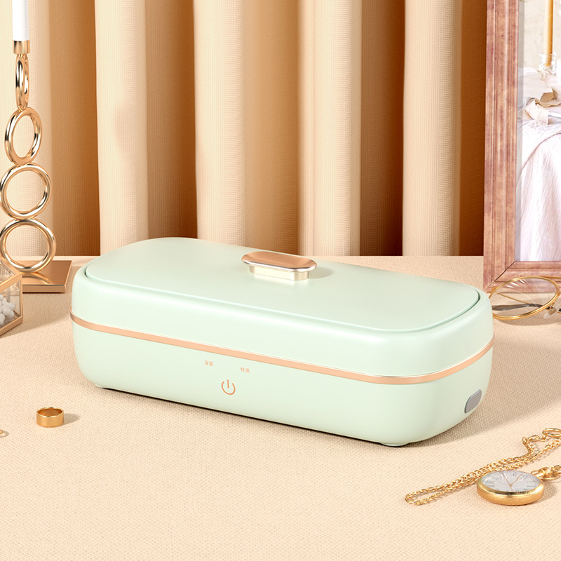 超声波清洗机化妆刷眼镜首饰假牙清洗器家用蓝光杀菌小型便携式