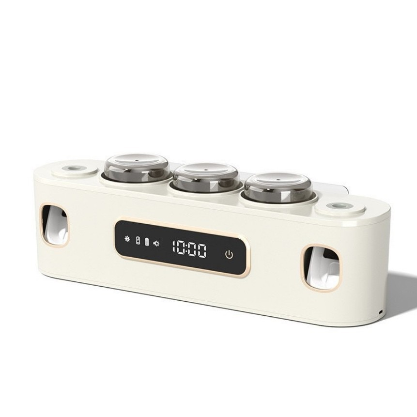 智能杀菌烘干牙刷架壁挂式风干牙刷置物架双挤牙膏器牙刷消毒器