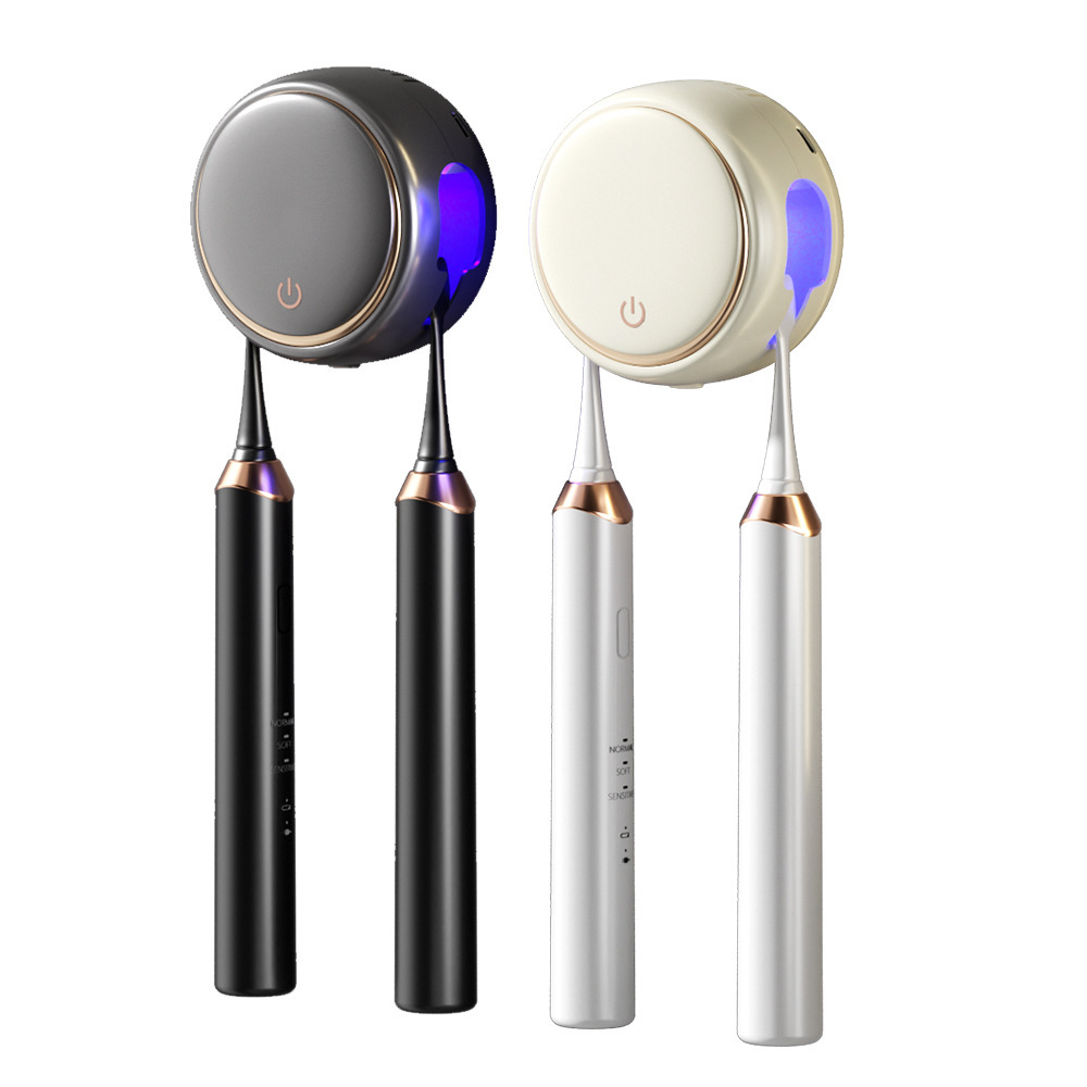 智能烘干牙刷消毒器收纳紫外线杀菌免打孔卫生间壁挂式置物架电动