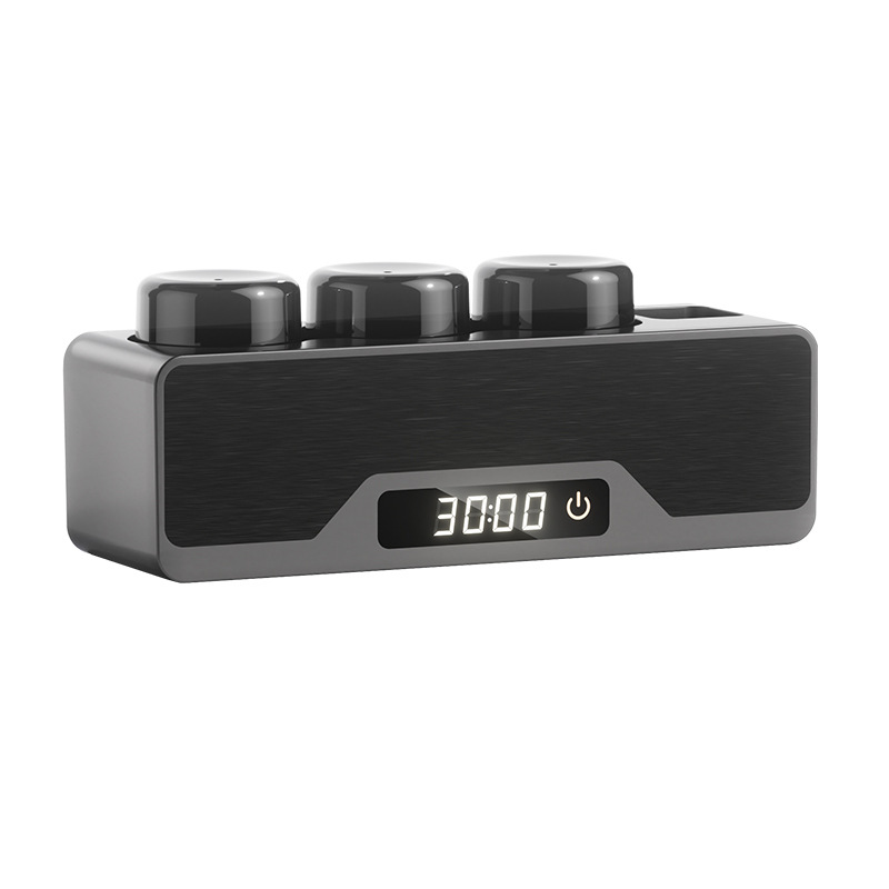 智能枪灰牙刷消毒器紫外线杀菌烘干牙杯牙膏置物架新款高端壁挂