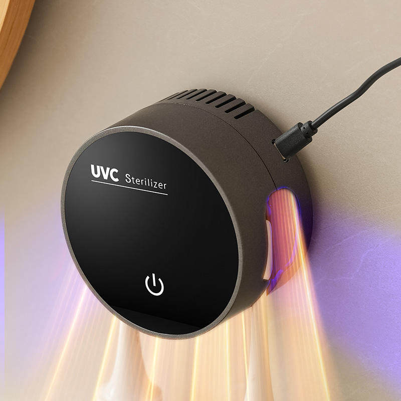 智能电动牙刷消毒器便携UVC紫外线消毒盒杀菌消毒牙刷杀菌烘干架