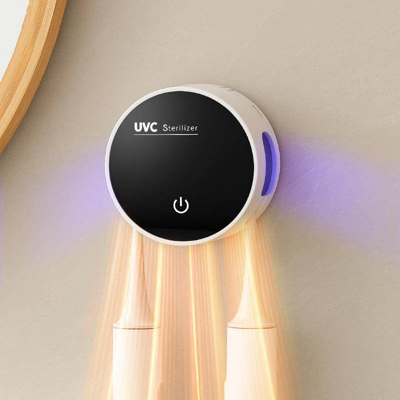 智能电动牙刷消毒器便携UVC紫外线消毒盒杀菌消毒牙刷杀菌烘干架