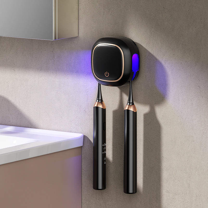 消毒牙刷架智能杀菌电动牙刷架一件起批情侣旅行便携紫外线消毒盒