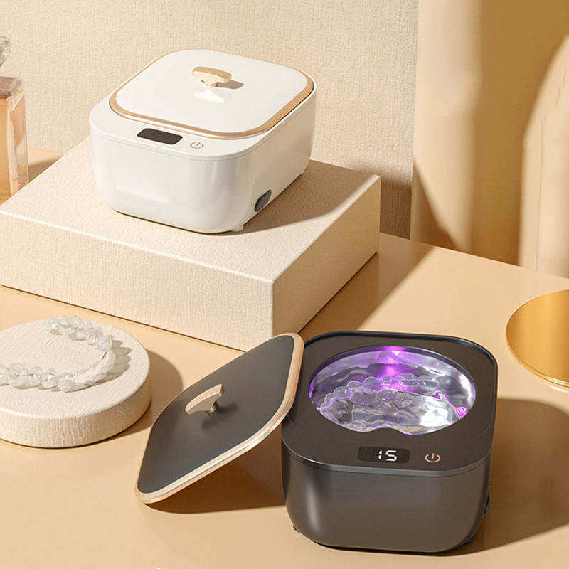 超声波清洗机家用牙套清洁器高频声波首饰蓝光杀菌机器蓝光杀菌