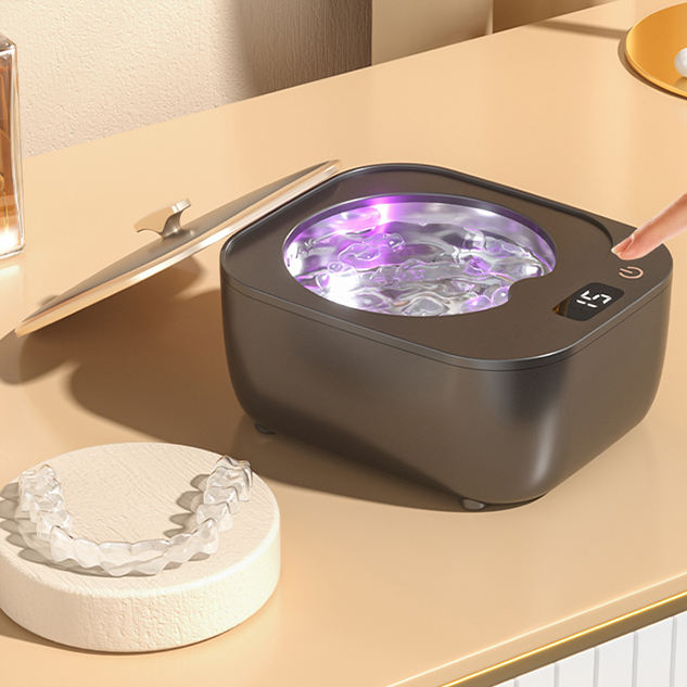 超声波清洗机家用牙套清洁器高频声波首饰蓝光杀菌机器蓝光杀菌