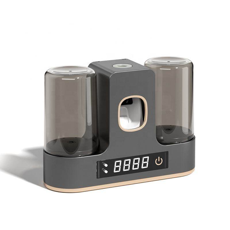 紫外线牙刷消毒器智能牙杯烘干免打孔壁挂式置物架杀菌卫生间收纳