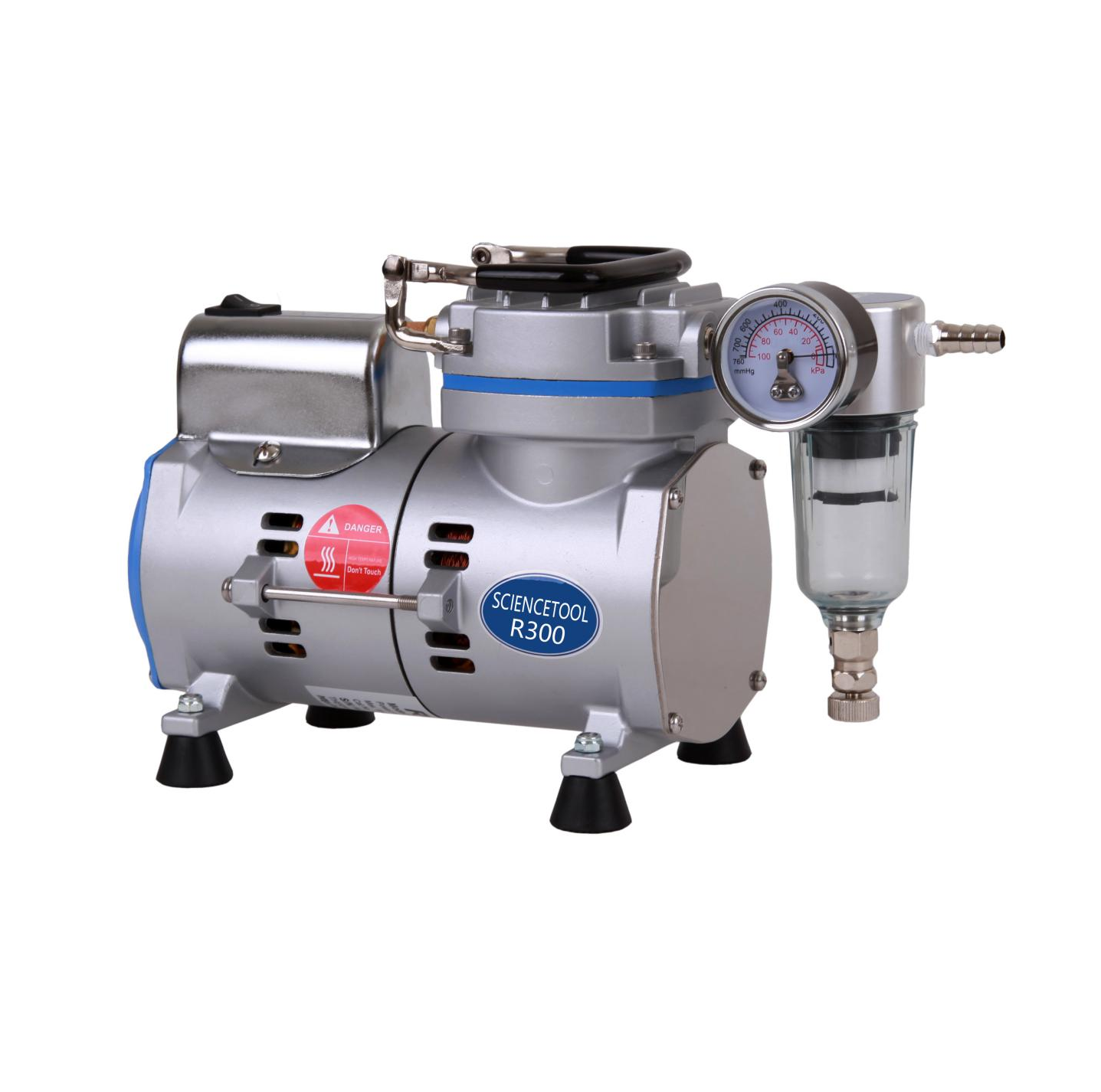 关于美国圣斯特Sciencetool实验室无油真空泵R300转换为无油空压机R320的说明